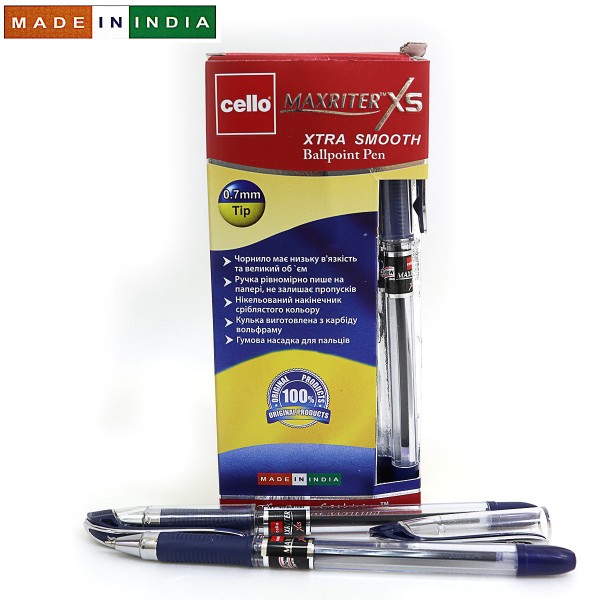 Ручка Cello Maxriter синяя, Clic SKU 12Box