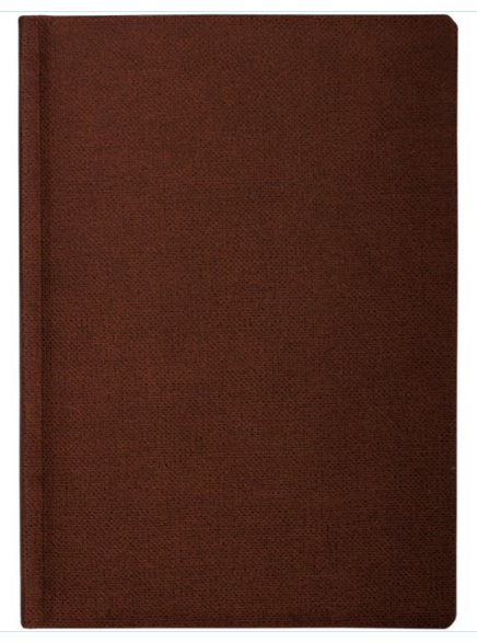 Щоденник недатований, DUBLIN, коричневий, А5, кремовий блок, лінія O25409-07