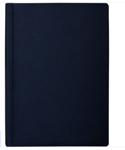Щоденник недатований, DUBLIN, темно-синій, А5, кремовий блок, лінія O25409-24