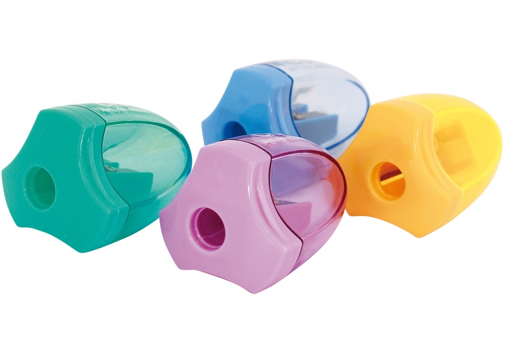 Чинка пластикова з контейнером тригранна, 1 лезо CF40661