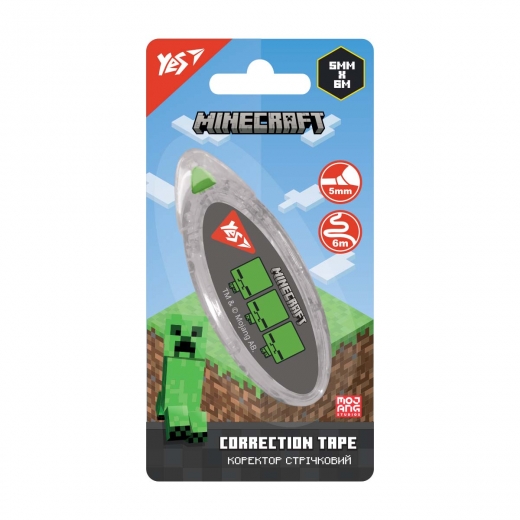 Коректор стрічковий YES 5мм х 6м Minecraft