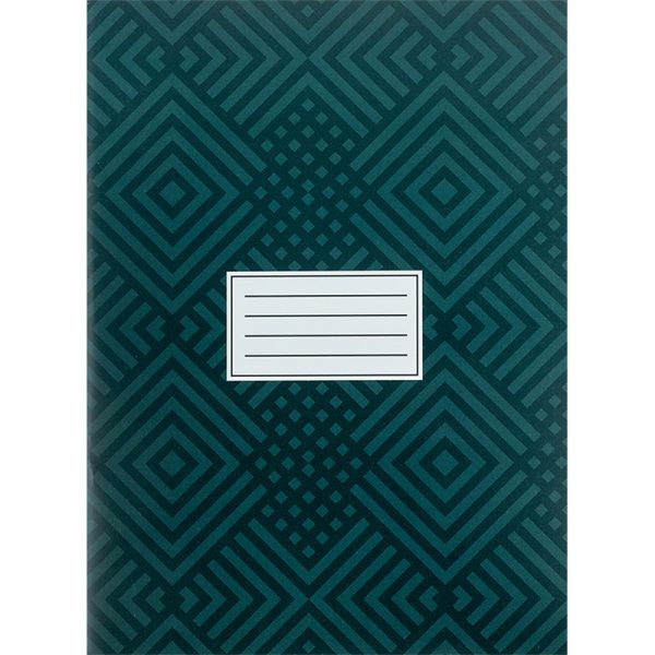 Зошит для записів А4 48 арк., кліт., темно зелений 4781-1-A