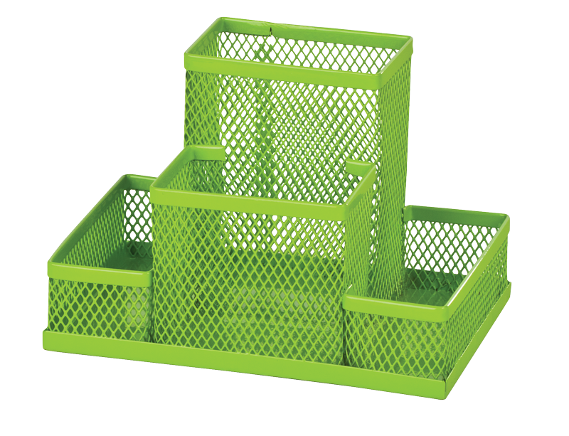 Прибор настільний 150x100x100мм металевий, салатовий ZB.3116-15