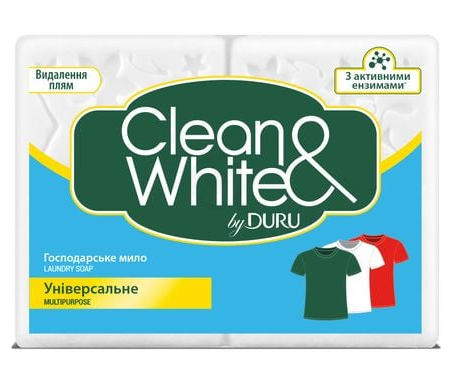 Мило господарське Duru clean&white універсальне 2*120 г