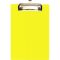 Планшет A5 з притиском та підвісом, пластик, жовтий E30157-85