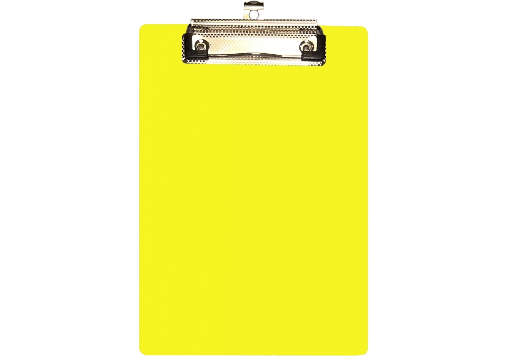 Планшет A5 з притиском та підвісом, пластик, жовтий E30157-85