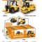 Збірна модель арт. 750-504 (432шт/2) будівельний транспорт,4види 12шт у дисплей боксі 29,6*16,3*