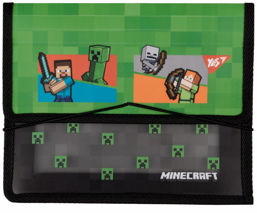 Папка для зошитів пластикова на резинці Yes Minecraft Heroes В5 492207