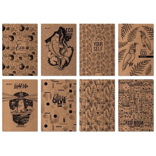 Ділова книга А4 96арк клітинка Бріск тверда крафтова обкладинка ДКВ-6К