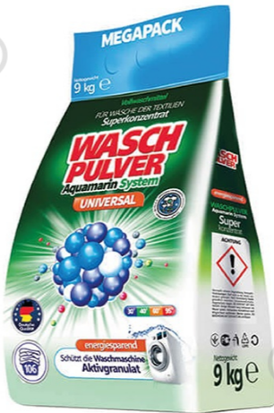 Порошок пральний  універсальний 9кг Wasch Pulver