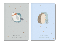 Блокнот для записів, інтегральна, А6/80арк., у клітинку, кремовий блок, 70г/м2, мат. ламінація + тис