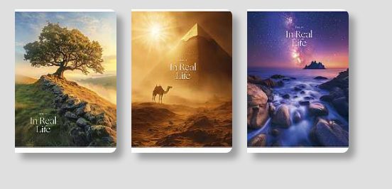 Зошит загальний, скоба, А4/80арк., у лінію, білий блок, 70г/м2, картон, УФ-лак, Student A4-080-5249L