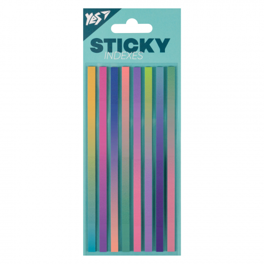 Індекси пластикові Yes "Fusion", 136*5мм, 160 шт (8х20)