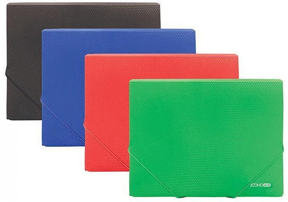 Папка В5 пластикова на гумках, асорті