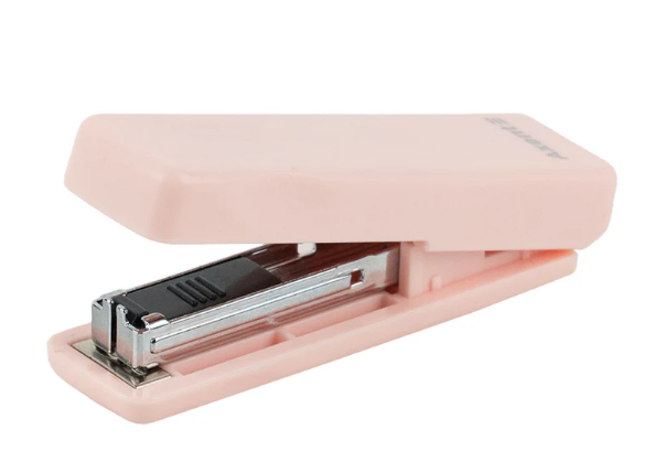 Степлер канцелярський №10/5 Axent MINI 4910-10-A, пластиковий, 10 аркушів, Pastelini, рожевий