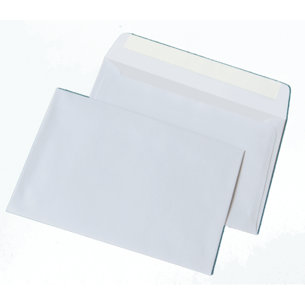 Конверт 162*229 С5 пл 80 з липким прошарком білий