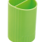 Стакан для ручек пластиков ZIBI ZB.3000-15 круглый на 2 отд салатовый