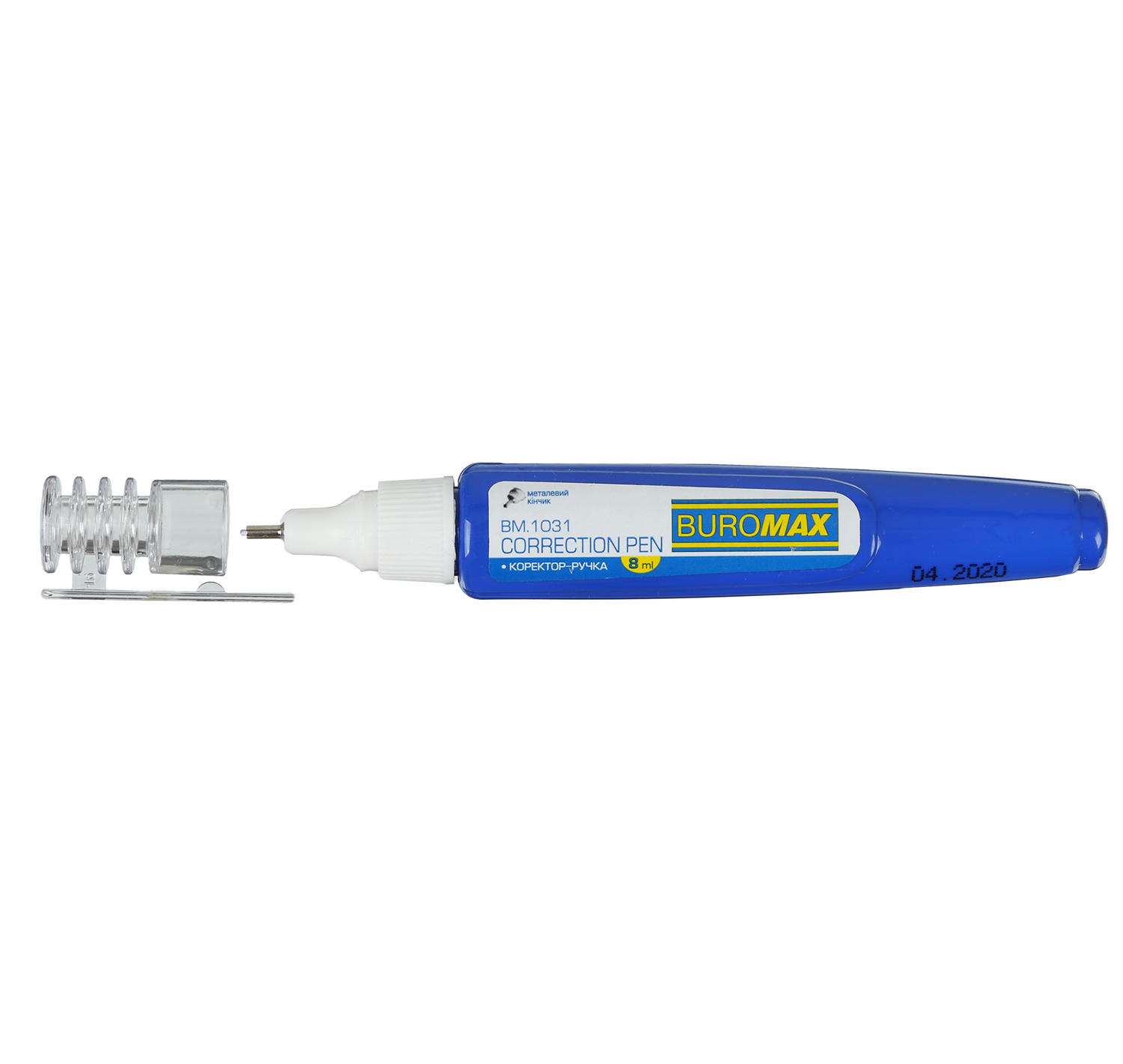 Коректор-ручка 8мл., металевий кінчик BM.1031