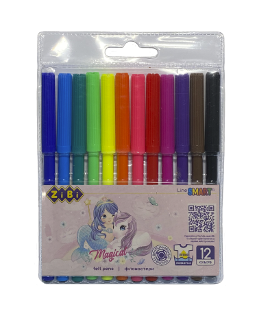 Фломастери, 12 кол., МАГІЯ, SMART Line