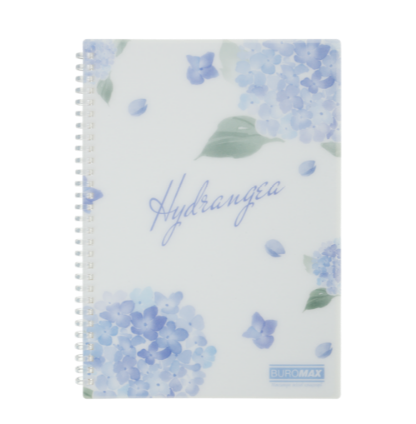 Зошит для записів ARABESKI, B5, 80 арк., клітинка, пластикова обкладинка, світло-синій  BM.2586-30