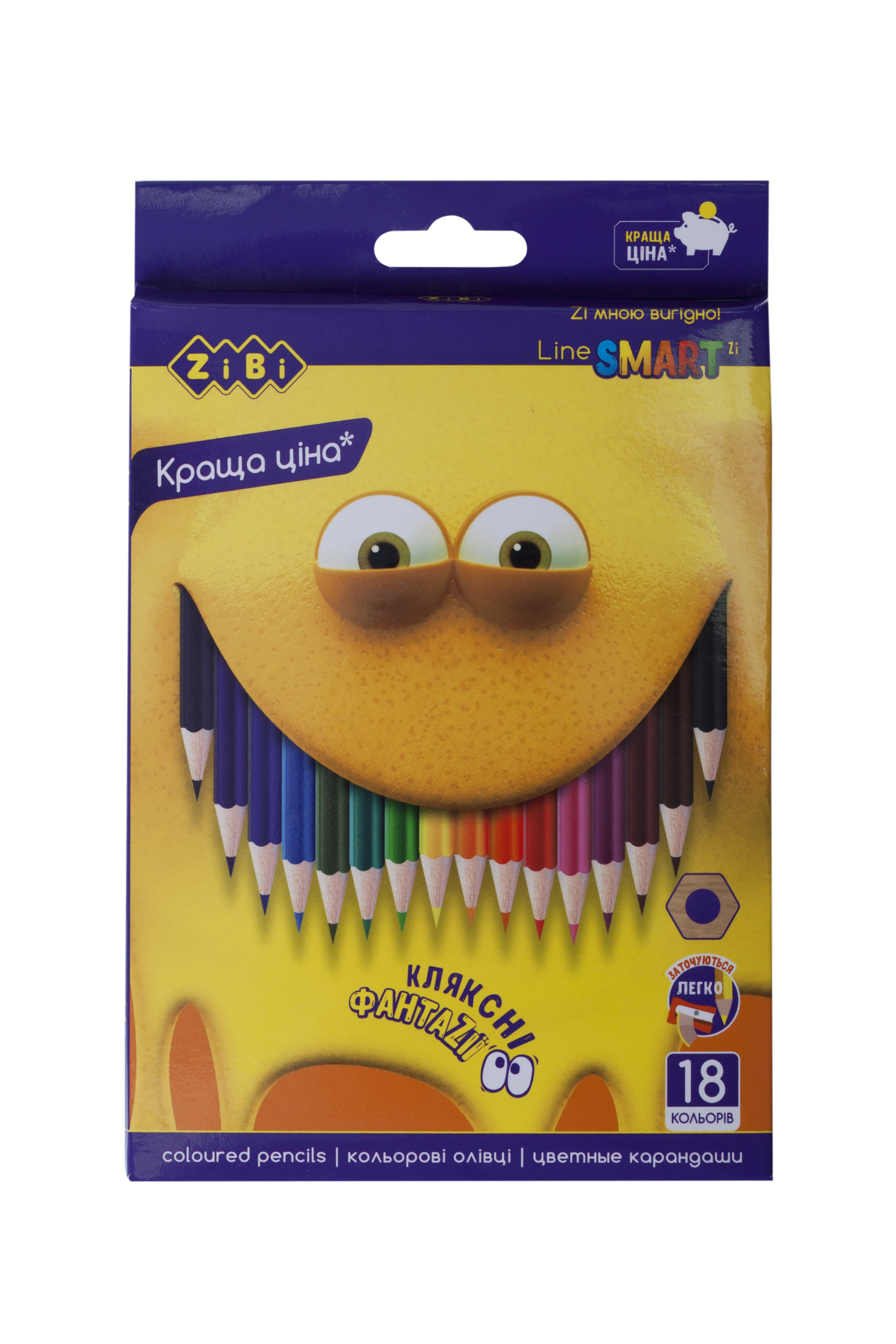 Олівці кольорові 18 кольорів SMART ZB.2425