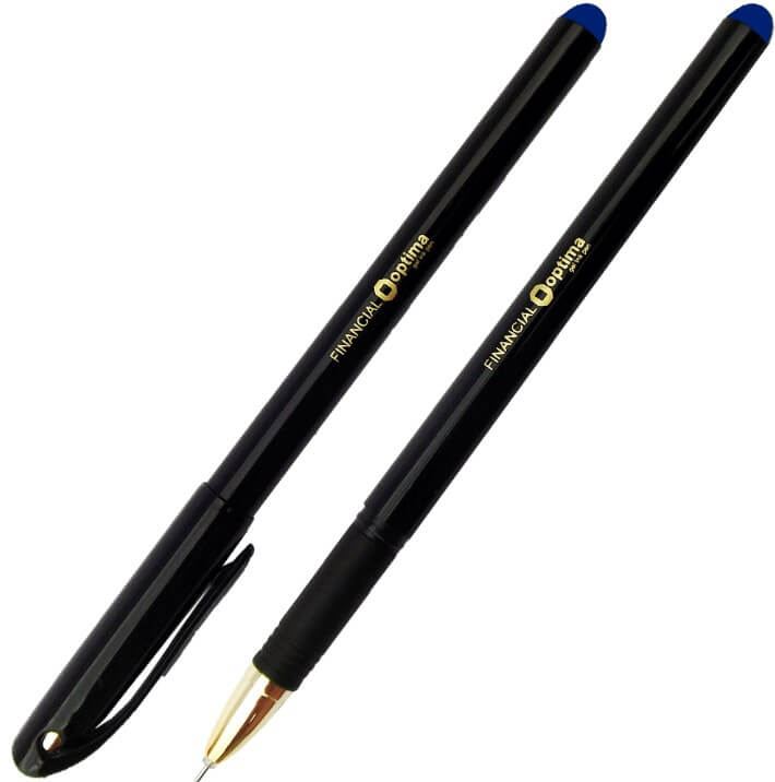 Ручка гелева Optima Finanтial O15637-02 0,5 мм, пише синім