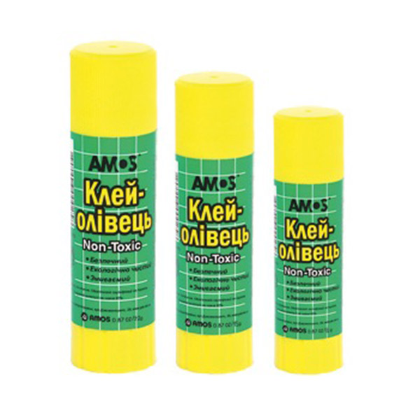 Клей-олівець Amos 260067, PVP, 15 г GSW 15