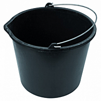 Відро 10л будівельне (2-й сорт) з носиком металева ручка