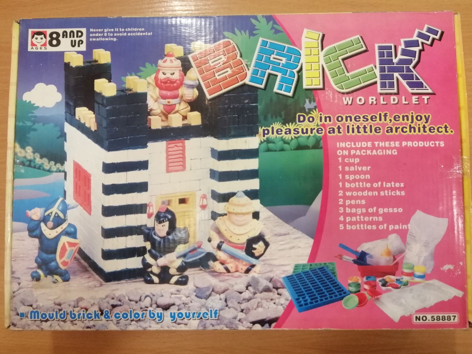 Конструктор гипсовий Brick 58887