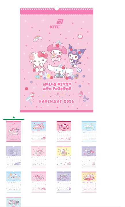 Календар-планер настінний на 2026р., HK26-440