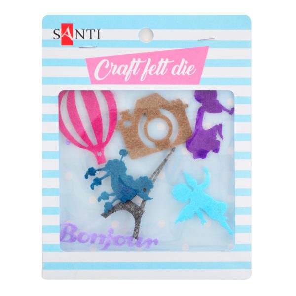 Набір фігур з фетру "Привіт, Париж!", 7 фігур. 741646