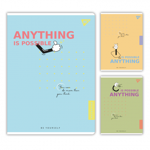 Зошит для записів YES А4/96 кл. Be yourself гібрид 682008