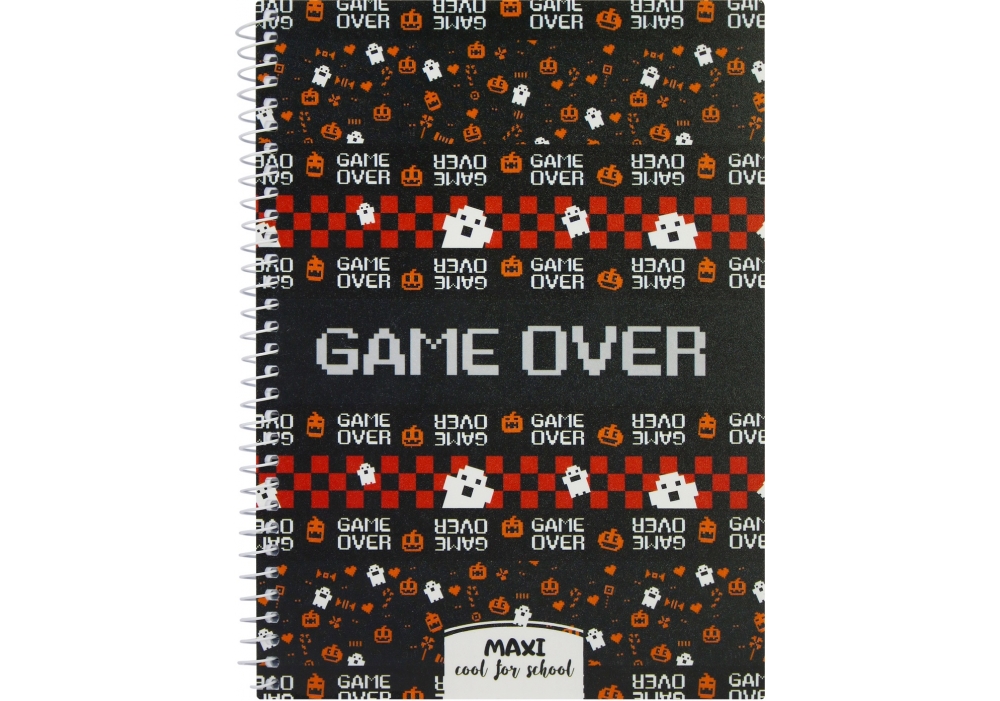 Блокнот А5, пластикова обкладинка, спіраль, 60 арк., клітинка MX21213-04