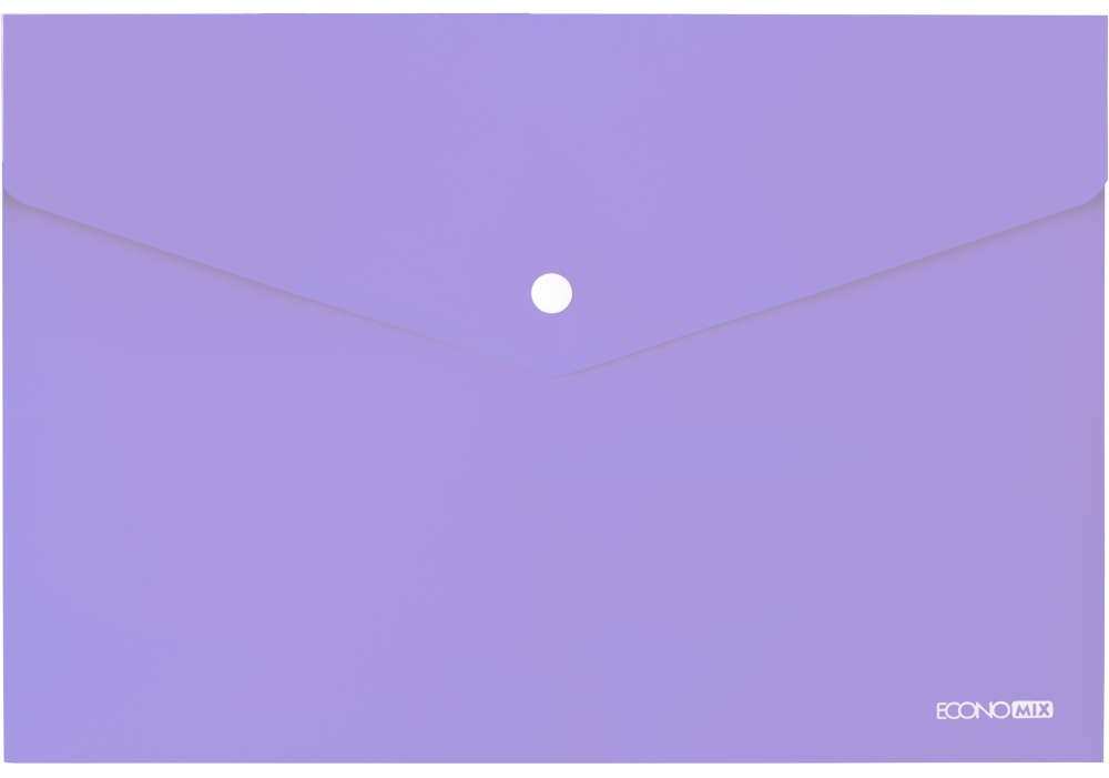 Папка на кнопці А4 пласт Economix E31301-88 лавандова