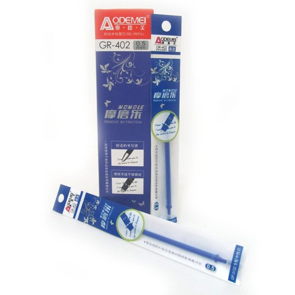 Стерж.гелевий стирається ігольч. накінечн.0,5мм, синій R-402-BL