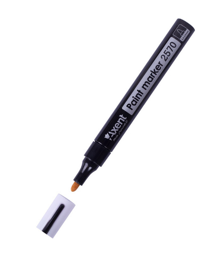 Маркер-фарба 2,4-2,8 мм Axent чорний,   2570-01-A