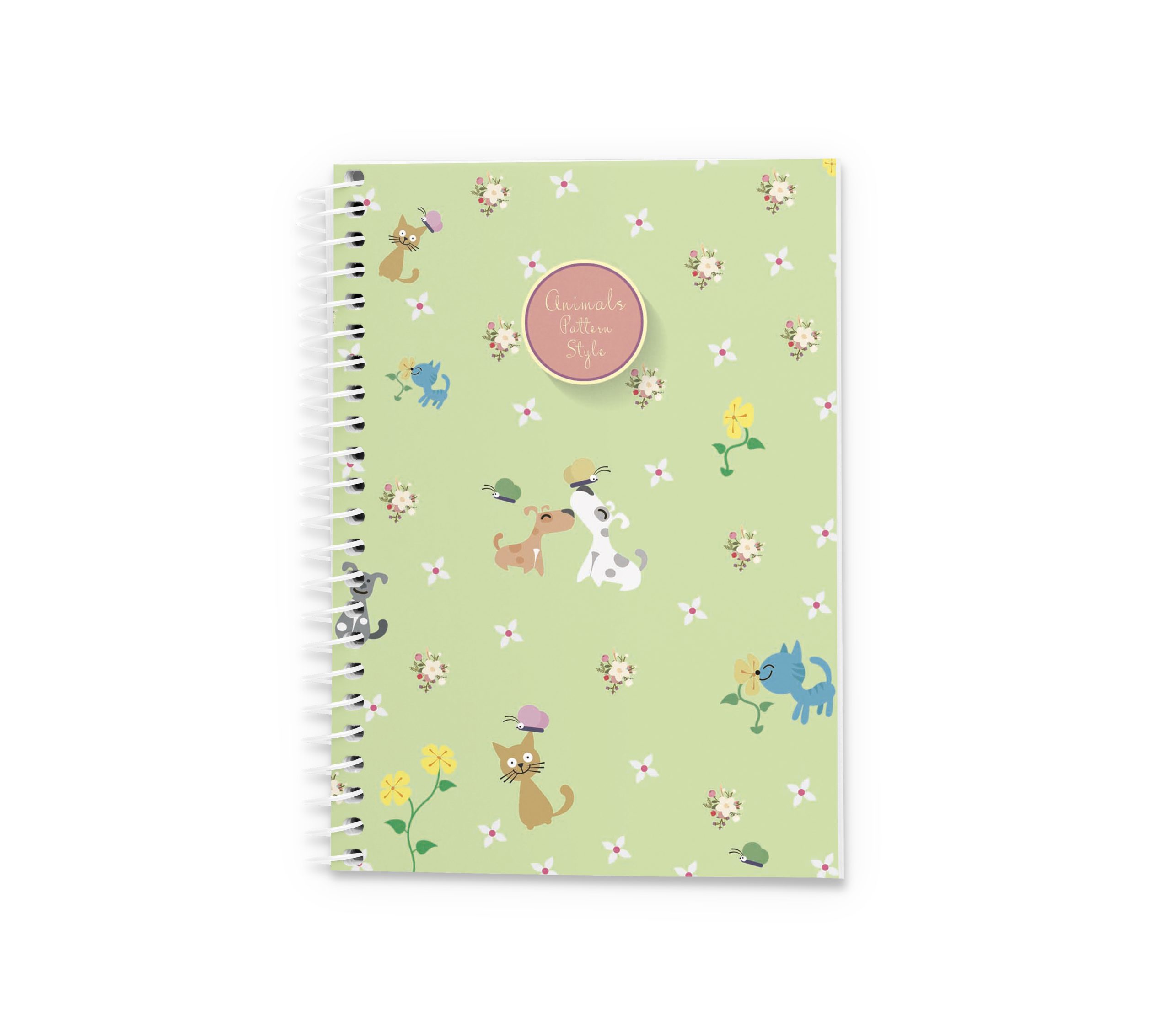 Блокнот Аркуш, А6, 48арк, клітинка, бічна спіраль, м'яка картонна обкладинка, 1В884