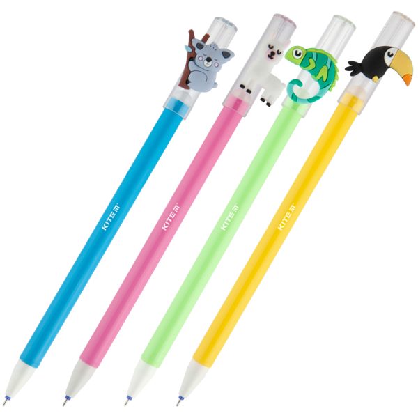 Ручка кулькова Kite Tropic синя, K20-354