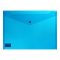 Папка-конверт А4 на кнопці, прозора, синя BM.3926-02