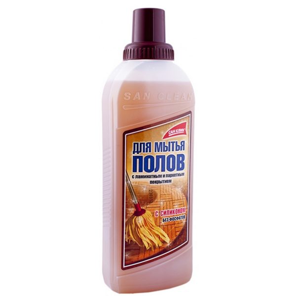 Засіб для миття підлоги 1000мл Сан Клін для паркету та ламінату