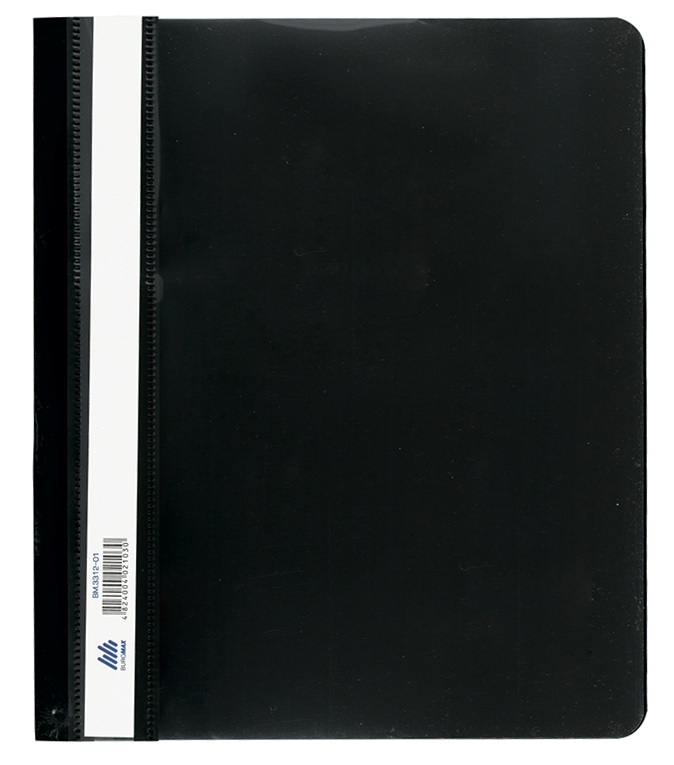 Швидкозшивач пласт. А5, PP, чорний BM.3312-01