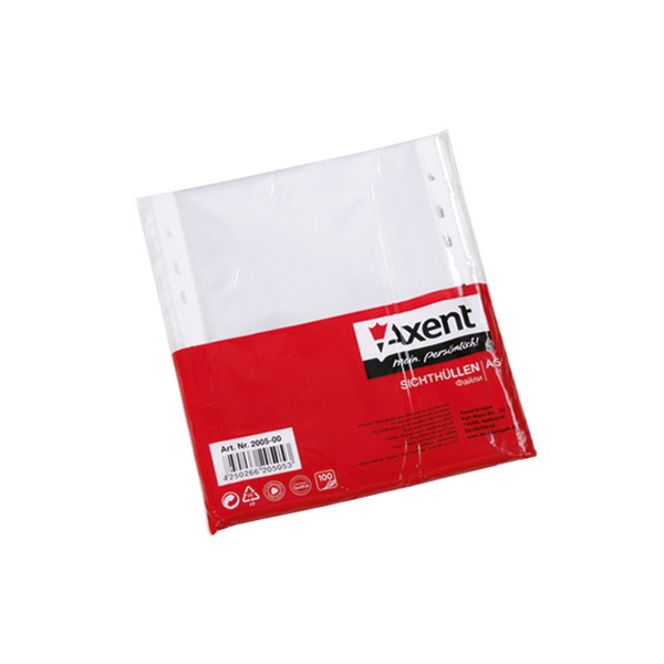 Файл А5 40мкм Axent, 2005-00-A глянцевий