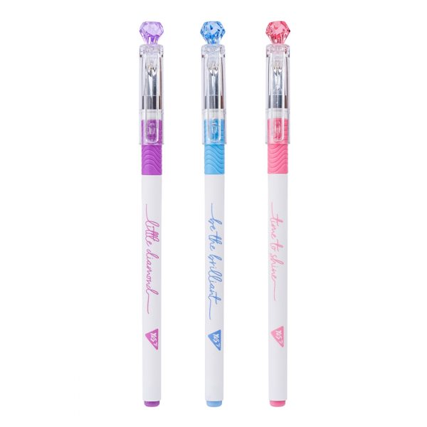 Ручка YES кульково-масляна «Little diamond», 0,7мм, синя 412072