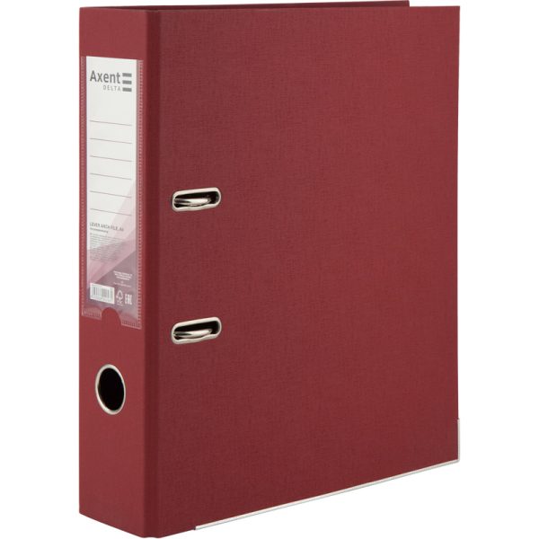Реєстратор А4 75 мм Delta вишневий, D1712-37C