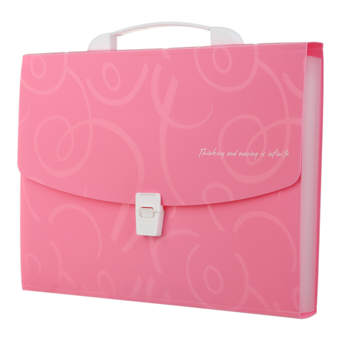Портфель пластиковий A4/35мм, BAROCCO, рожевий BM.3719-10