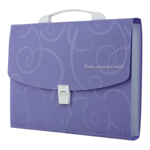 Портфель пластиковий A4/35мм, BAROCCO, фіолетовий BM.3719-07