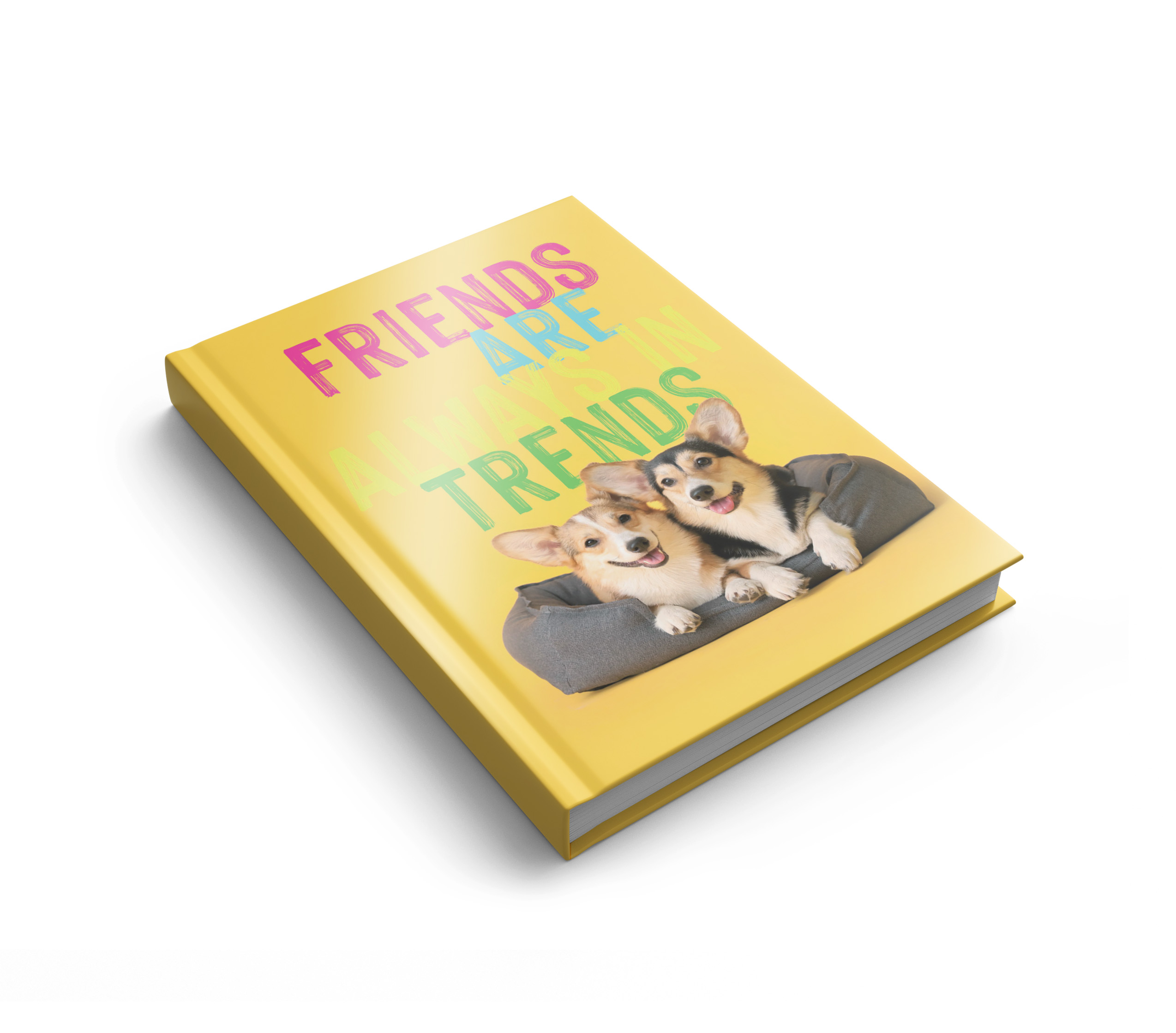 Блокнот А6, клітинка, 160 арк., ламінована тверда обкладинка, 1В2480, Песики друзі