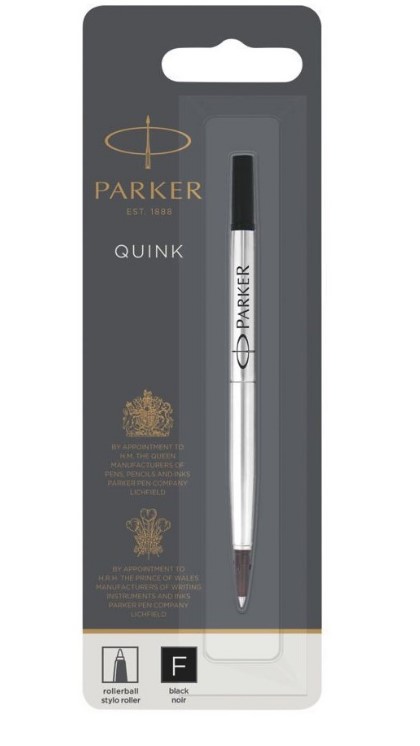 Стрижень кульковий Паркер капілярний чорний блістер 10 121BK1