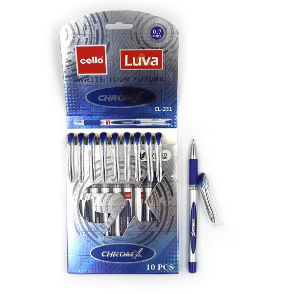 CL231 Ручка кульк. Cello "Luva ChromX" син.
