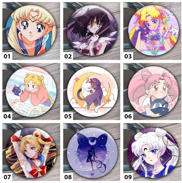 Значок Сейлор Мун / Sailor Moon 44мм